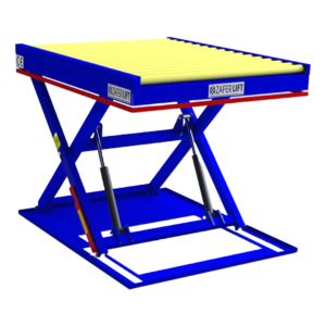 Rulolu tip makaslı yük platformu — Zafer Lift